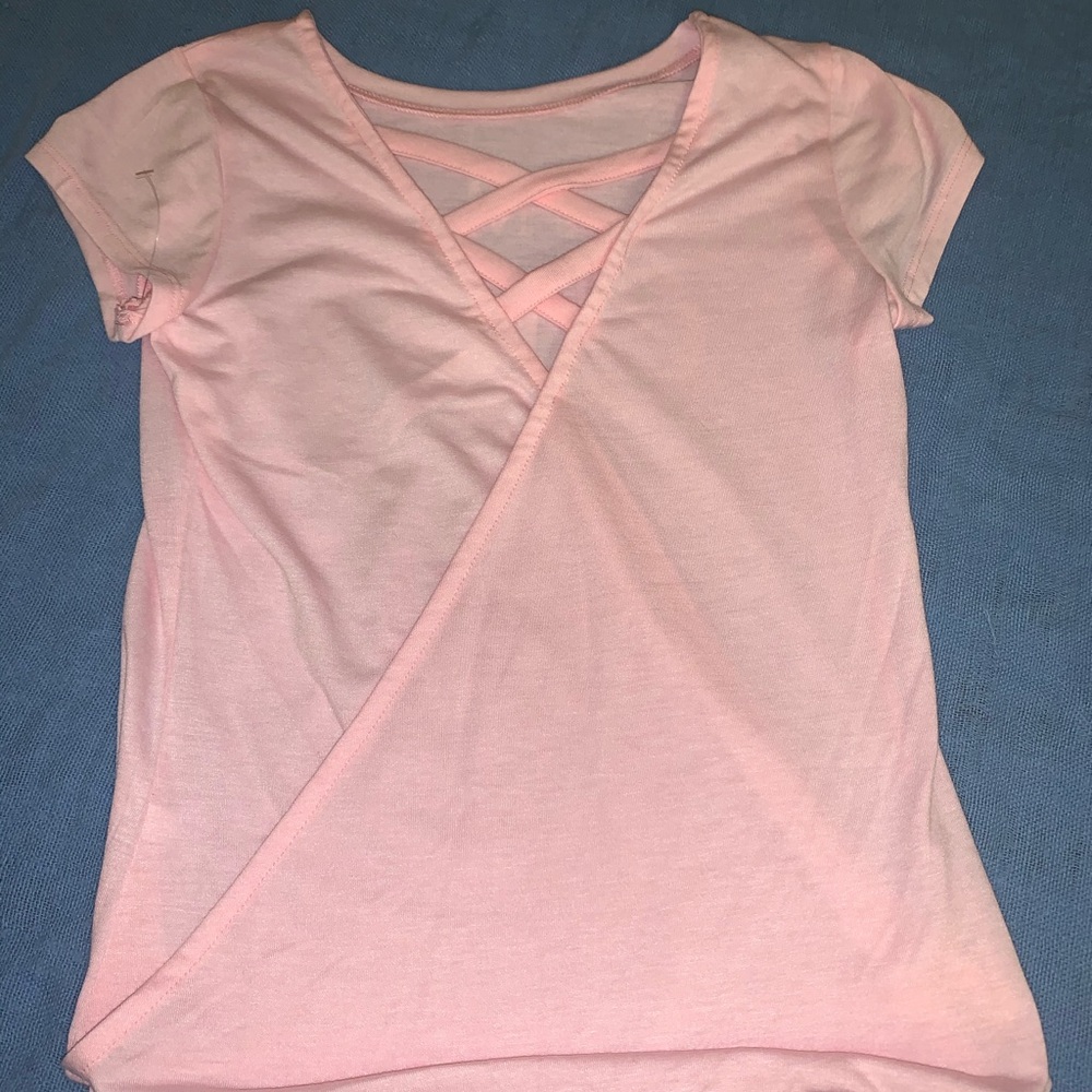 Girls light pink shirt